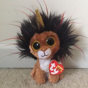 Ty Beanie Boos, Ramsey the Lion/Unicorn, birthday August 16 🦁🦄